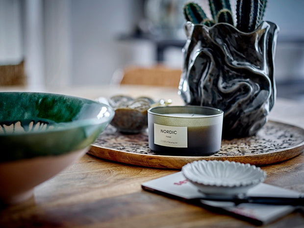 Vaza decorativa din ceramica, Soumia Gri, Ø16,5xH19 cm (2)