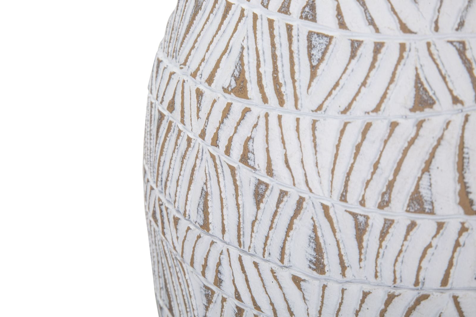 Vaza decorativa din polirasina, Nairobi Alb Antichizat, L30,5xl11,5xH46,5 cm (4)