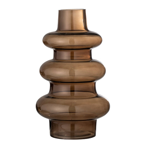 Vaza decorativa din sticla, Rauke Maro, Ø20,5xH34 cm