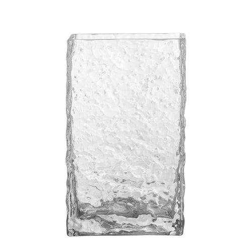 Vaza decorativa din sticla, Remon Transparent, L12xl9xH20 cm