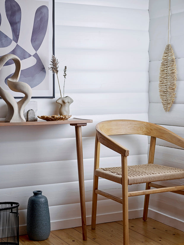 Vaza decorativa din teracota, Lulu Natural, L14xl7xH16 cm (2)