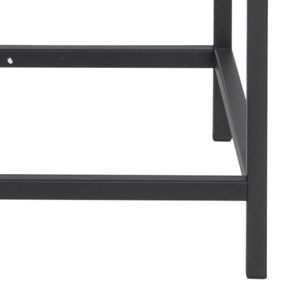 Vitrina din metal si sticla cu 2 usi Seaford Negru, l77xA35xH150 cm (9)