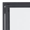 Vitrina din metal si sticla cu 2 usi Seaford Negru, l77xA35xH150 cm (7)