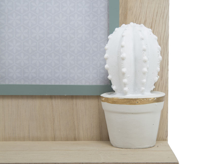 Rama foto decorativa cu sertar, din MDF Cactus Natural, 20,5 x 31 cm (6)