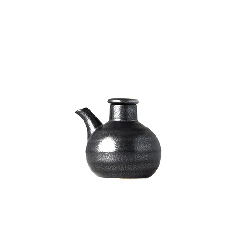 Sosiera din ceramica, Soy Pot Negru, 150 ml
