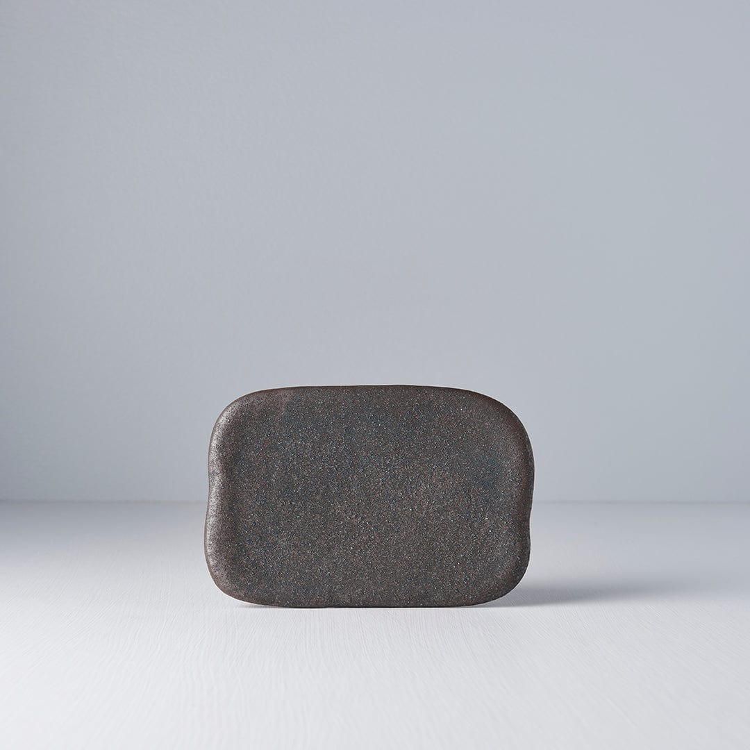 Platou pentru servire, din ceramica, Stone Slab Negru, L16xl11xH2 cm (3)