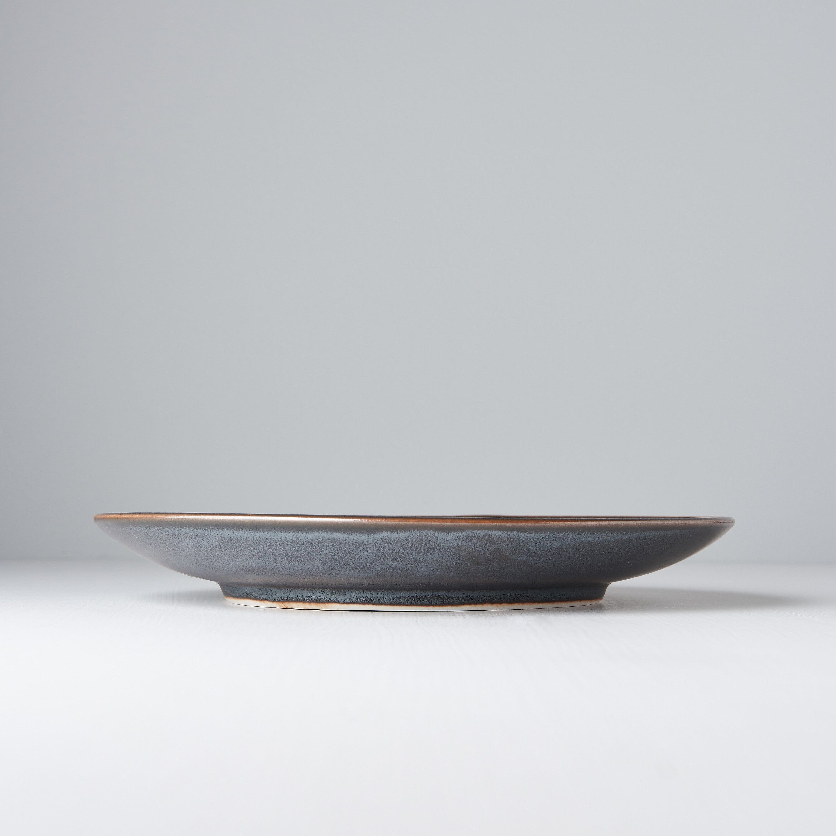 Platou pentru servire, din ceramica, Pearl Negru, Ø25,5xH3,5 cm (3)