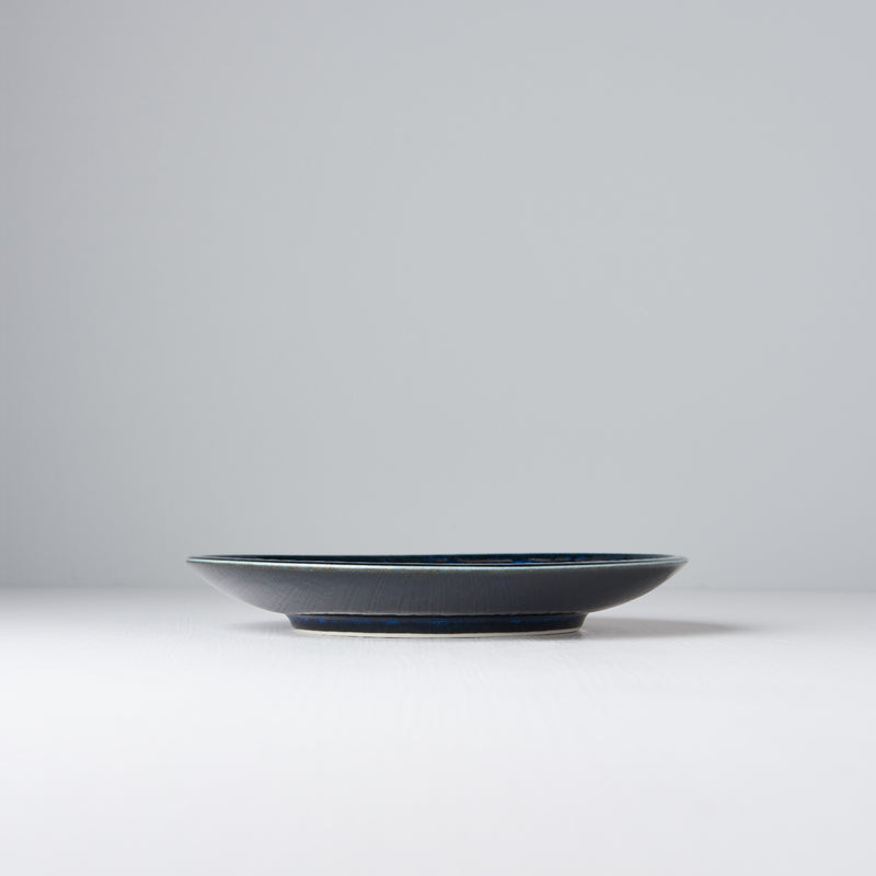 Platou pentru servire, din ceramica, Swirl Albastru, Ø19xH3,5 cm (2)