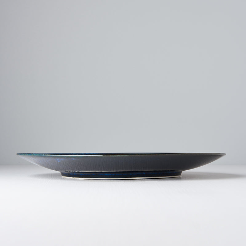 Platou pentru servire, din ceramica, Swirl Albastru, Ø28,5xH3 cm (3)