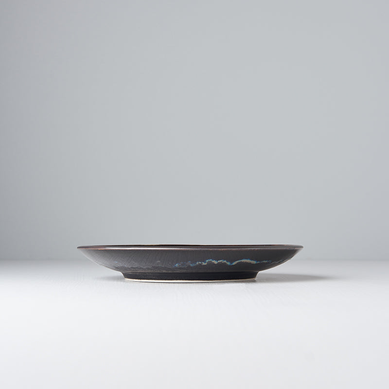 Platou pentru servire, din ceramica, Matt Negru, Ø19,5xH3 cm (3)