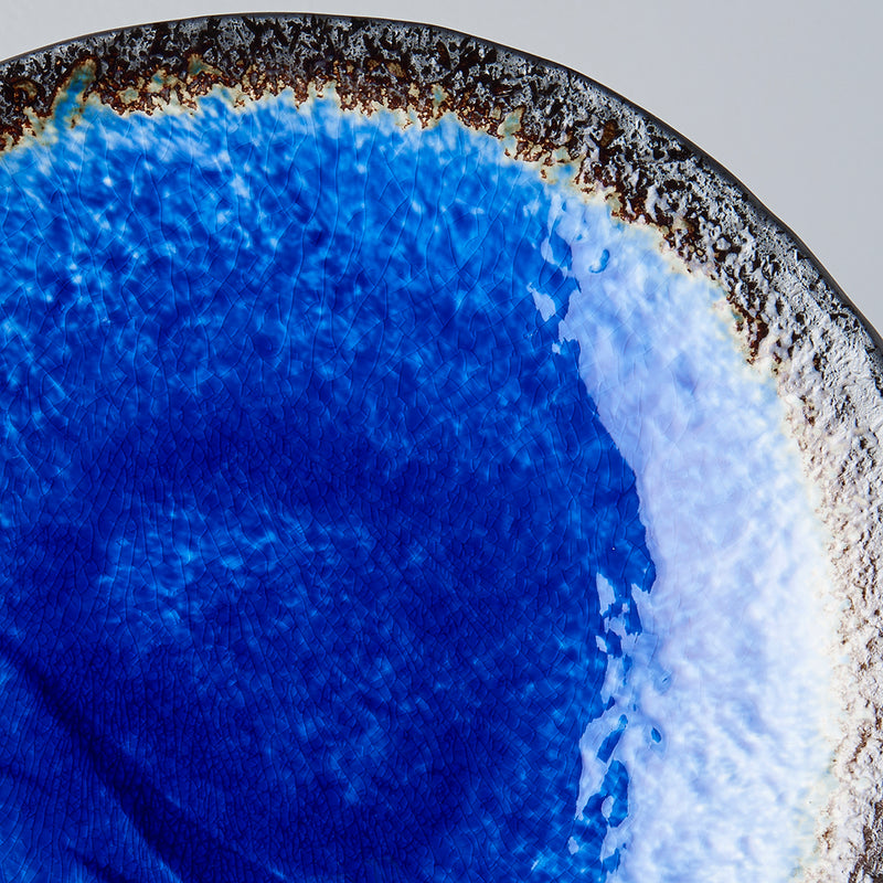 Platou pentru servire, din ceramica, Cobalt Albastru, Ø27xH3,5 cm (1)