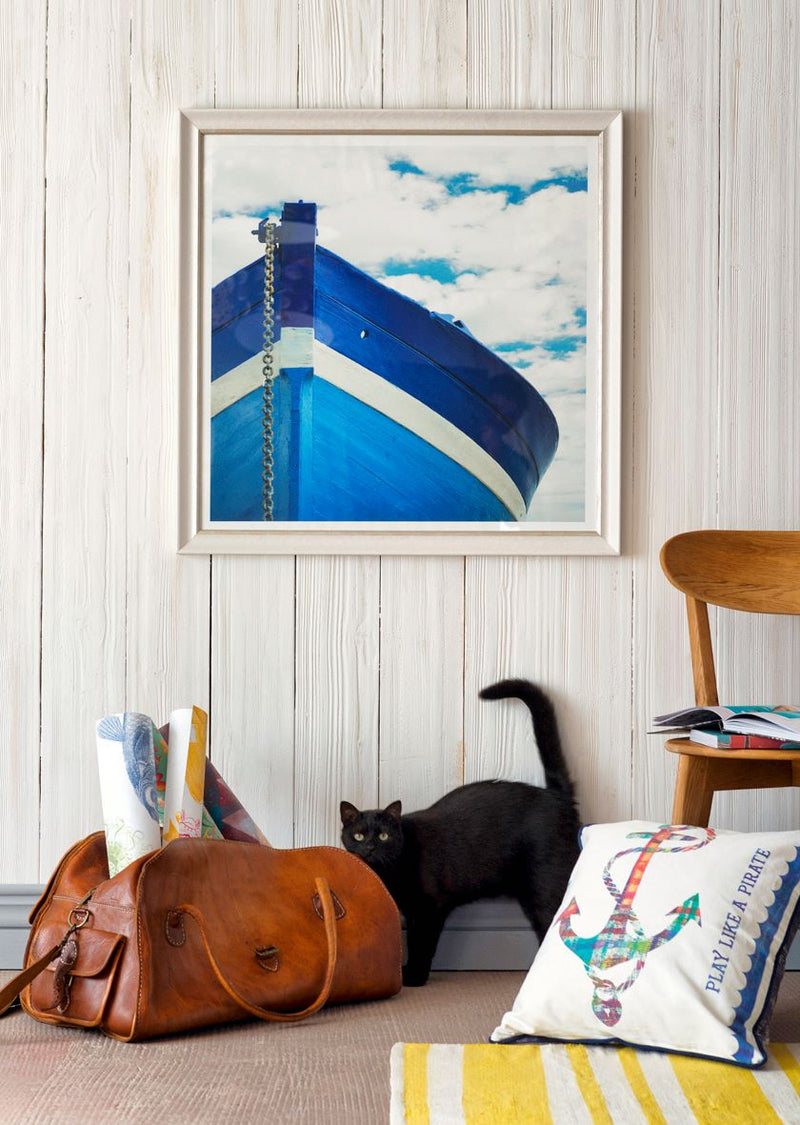 Tablou Framed Art Blue Boat (2)