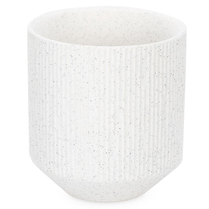Suport din ceramica pentru accesorii de birou, Paso Alb, Ø9xH9,8 cm