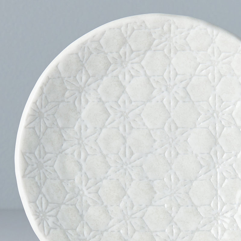 Platou pentru servire, din ceramica, White Star Alb, Ø13,5xH2,5 cm (1)