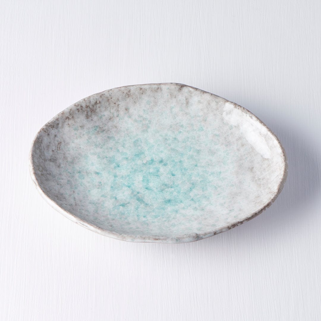 Platou pentru servire, din ceramica, Aqua Albastru, L20xl14xH3,5 cm (2)