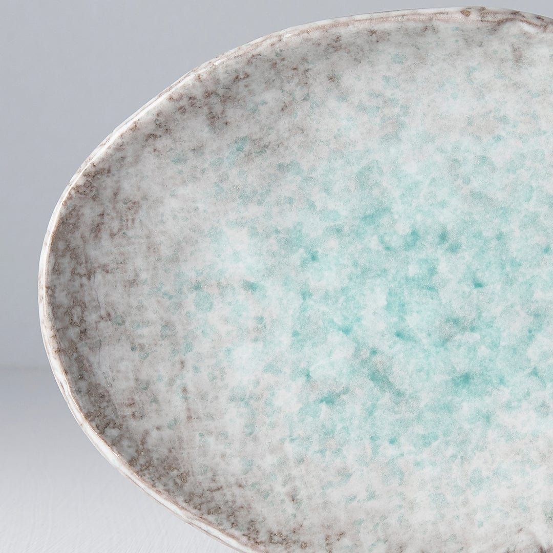 Platou pentru servire, din ceramica, Aqua Albastru, L20xl14xH3,5 cm (1)