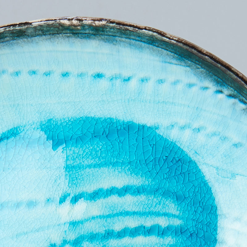 Platou pentru servire, din ceramica, Sky Albastru, L24xl20xH3,5 cm (1)