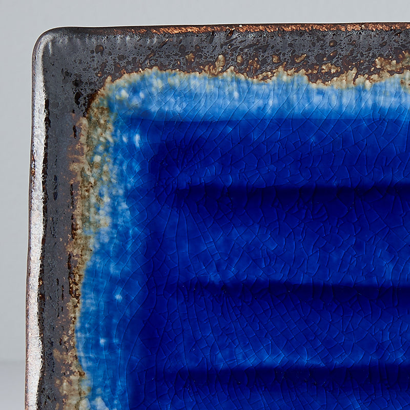 Platou pentru servire, din ceramica, Cobalt Albastru, L21,5xl13,5xH3 cm (1)