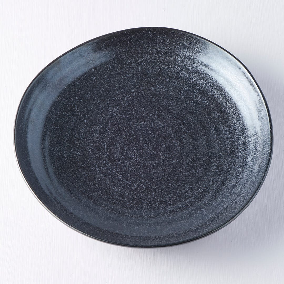 Platou pentru servire, din ceramica, Matt Negru, Ø23xH4 cm (2)