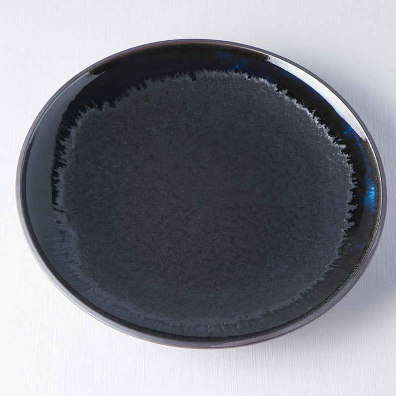 Platou pentru servire, din ceramica, Matt Negru, Ø25,5xH3,5 cm (2)