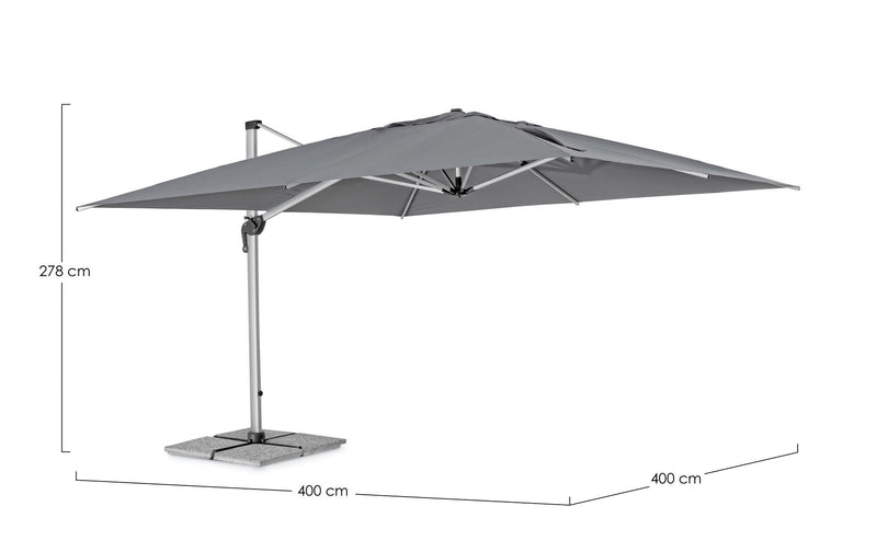 Umbrela de soare suspendata, Ines A Gri Inchis, L400xl400xH278 cm (11)