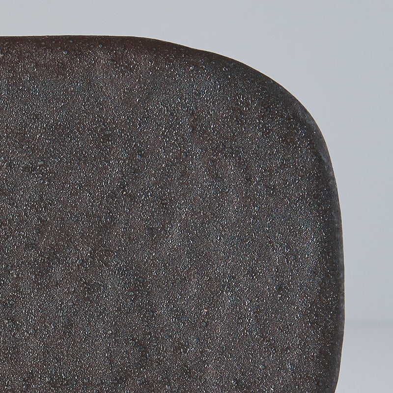 Platou pentru servire, din ceramica, Stone Negru, L22xl13xH2 cm (1)