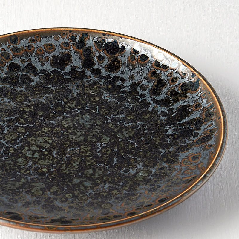 Platou pentru servire, din ceramica, Pearl Negru, Ø17xH2,5 cm (3)
