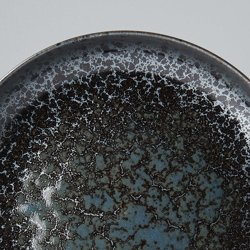 Platou pentru servire, din ceramica, Pearl Negru, Ø22xH4,5 cm (1)