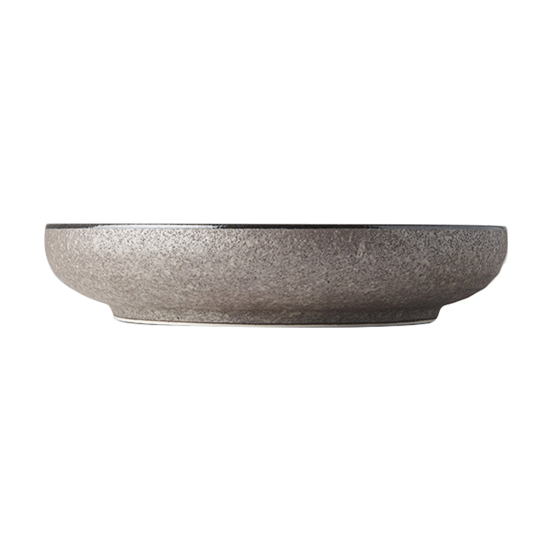Platou pentru servire, din ceramica, Earth Maro, Ø22xH4,5 cm