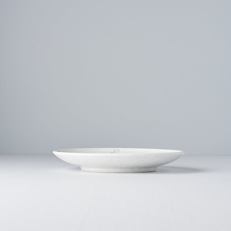 Platou pentru servire, din ceramica, White Blossom Alb, Ø19,5xH3 cm (2)