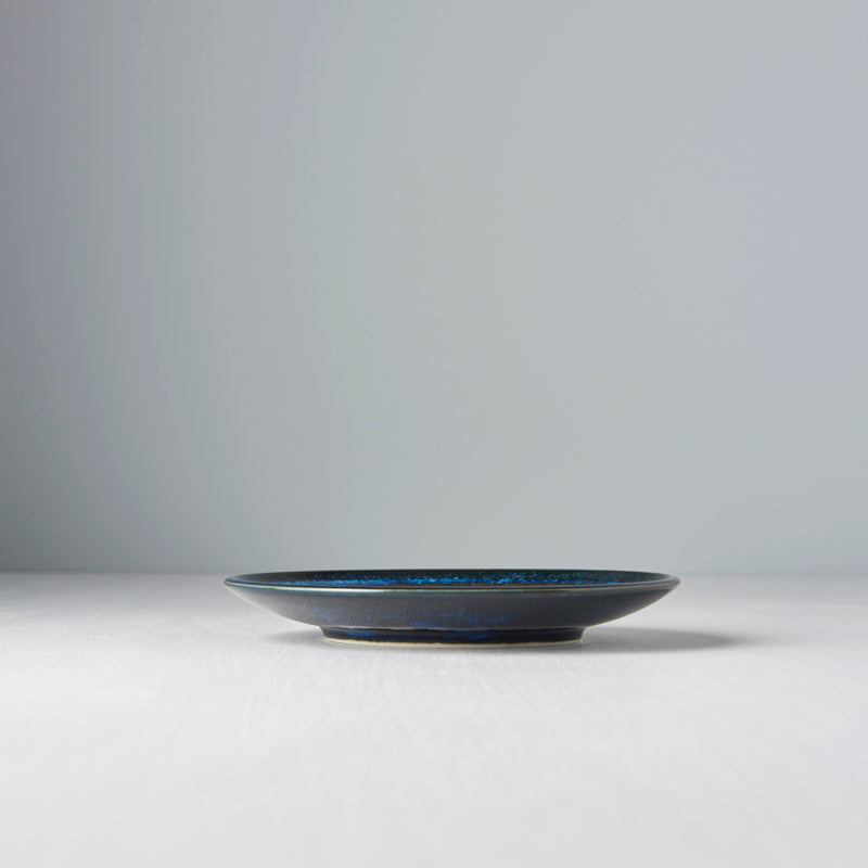 Platou pentru servire, din ceramica, Swirl Albastru, Ø17xH2,5 cm (2)