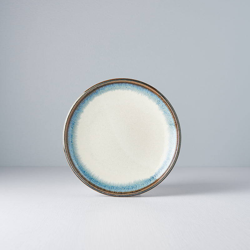 Platou pentru servire, din ceramica, Aurora Alb, Ø19,5xH3 cm (3)