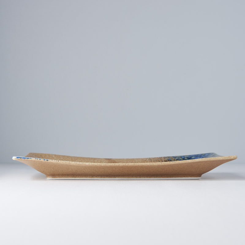 Platou pentru servire, din ceramica, Platter Maro, L33xl19xH3,5 cm (2)