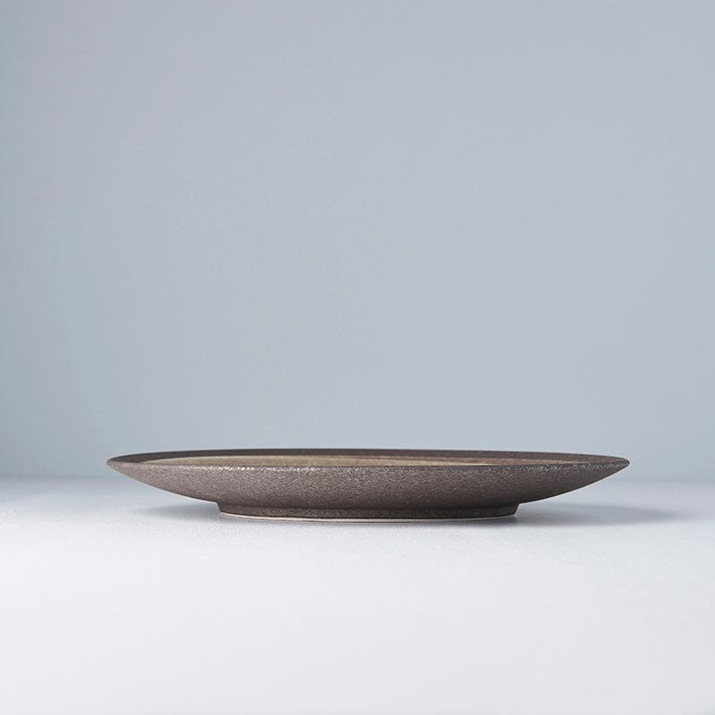 Platou pentru servire, din ceramica, Nin-Rin Bej, Ø28,5xH3 cm (1)