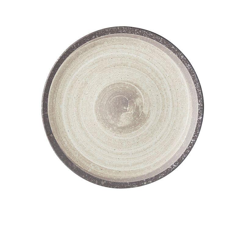 Platou pentru servire, din ceramica, Nin-Rin Bej, Ø28,5xH3 cm