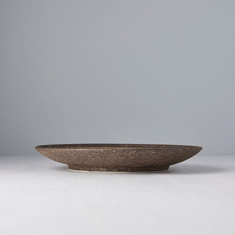 Platou pentru servire, din ceramica, Nin-Rin Bej, Ø25,5xH3,5 cm (1)