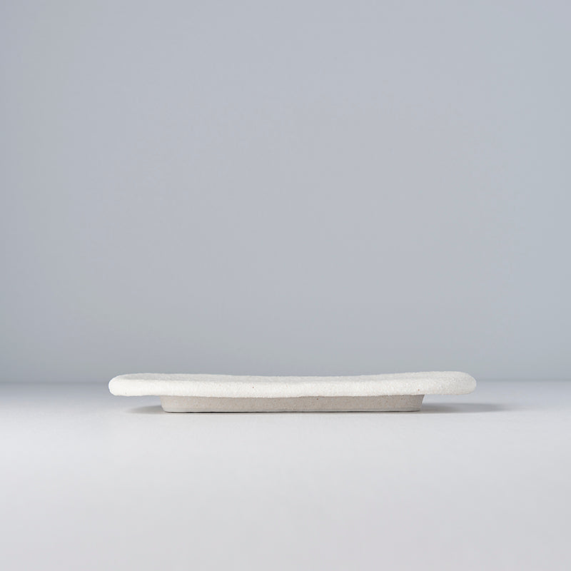 Platou pentru servire, din ceramica, Shell Alb, L22xl13xH2 cm (3)