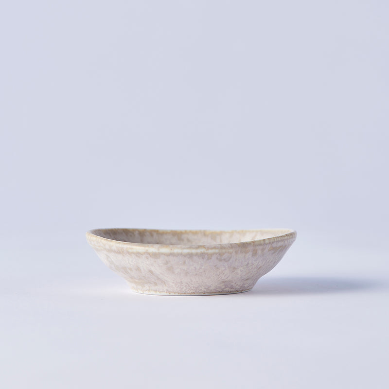Platou pentru servire, din ceramica, Fade Alb, Ø8xH2 cm (1)