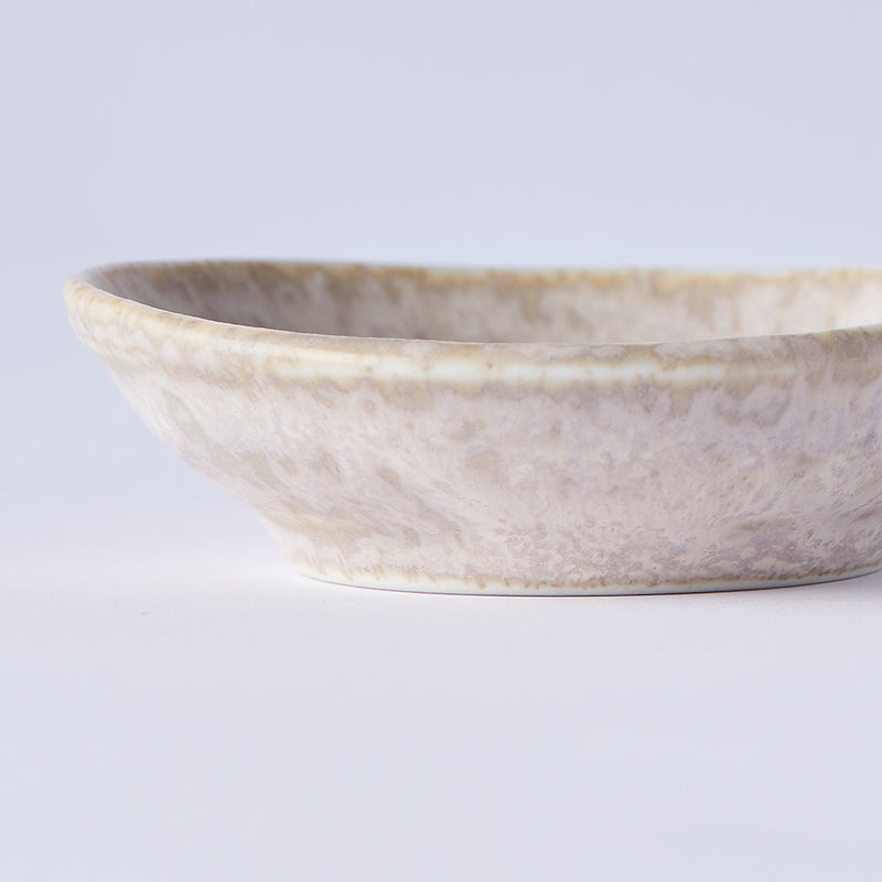 Platou pentru servire, din ceramica, Fade Alb, Ø8xH2 cm (3)