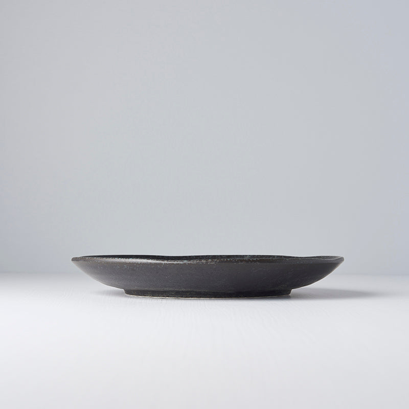 Platou pentru servire, din ceramica, Fade Negru, Ø24xH3,5 cm (2)