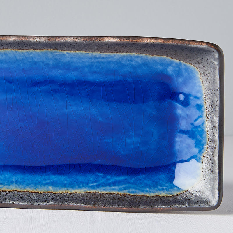 Platou pentru servire, din ceramica, Cobalt Albastru, L28,5xl12xH3,5 cm (1)