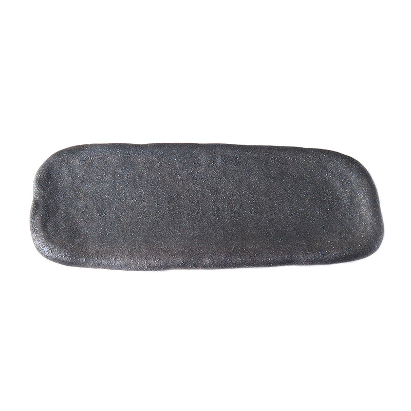 Platou pentru servire, din ceramica, Stone Maro, L28,5xl12xH2,5 cm