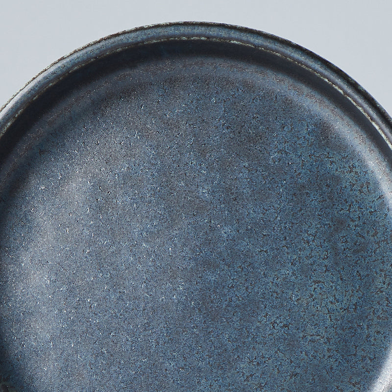 Platou pentru servire, din ceramica, Blue Negru, Ø8xH2 cm (3)