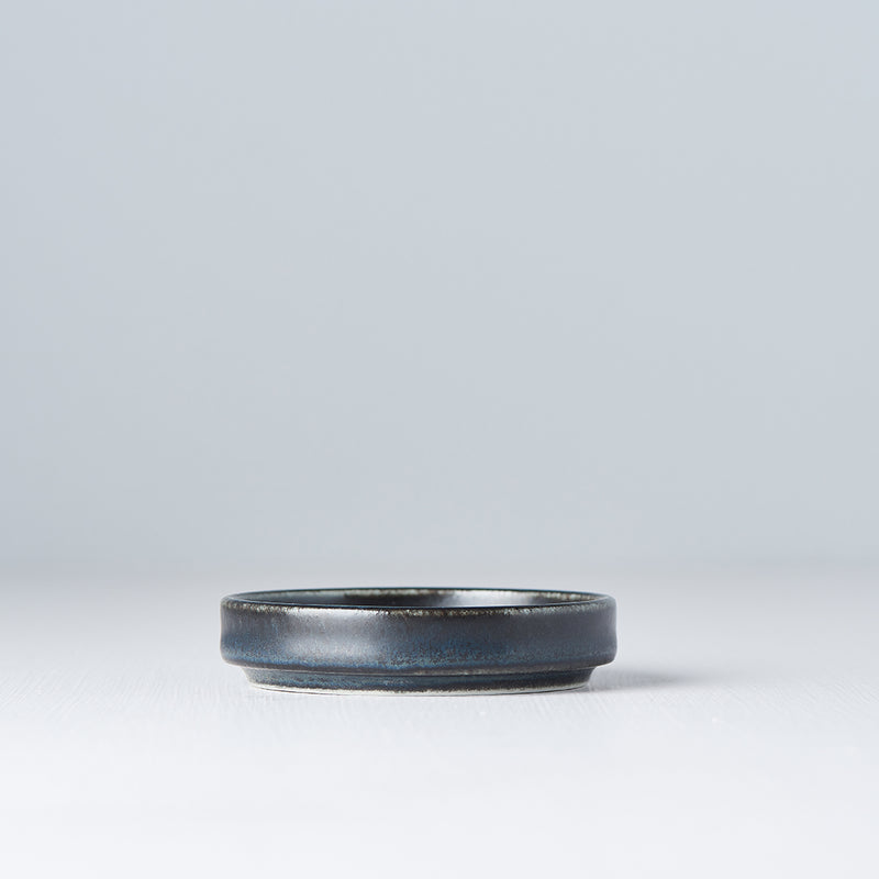 Platou pentru servire, din ceramica, Blue Negru, Ø8xH2 cm (2)