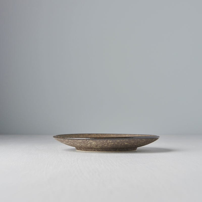 Platou pentru servire, din ceramica, Earth Maro, Ø17xH2,5 cm (1)