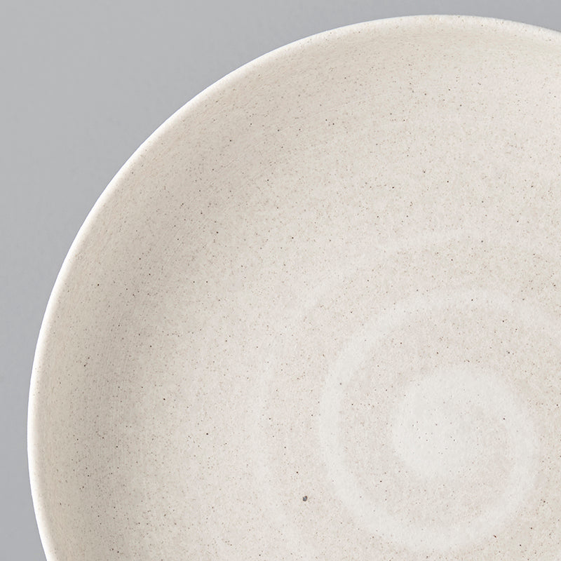 Platou pentru servire, din ceramica, Sand Alb, Ø22xH4,5 cm (2)