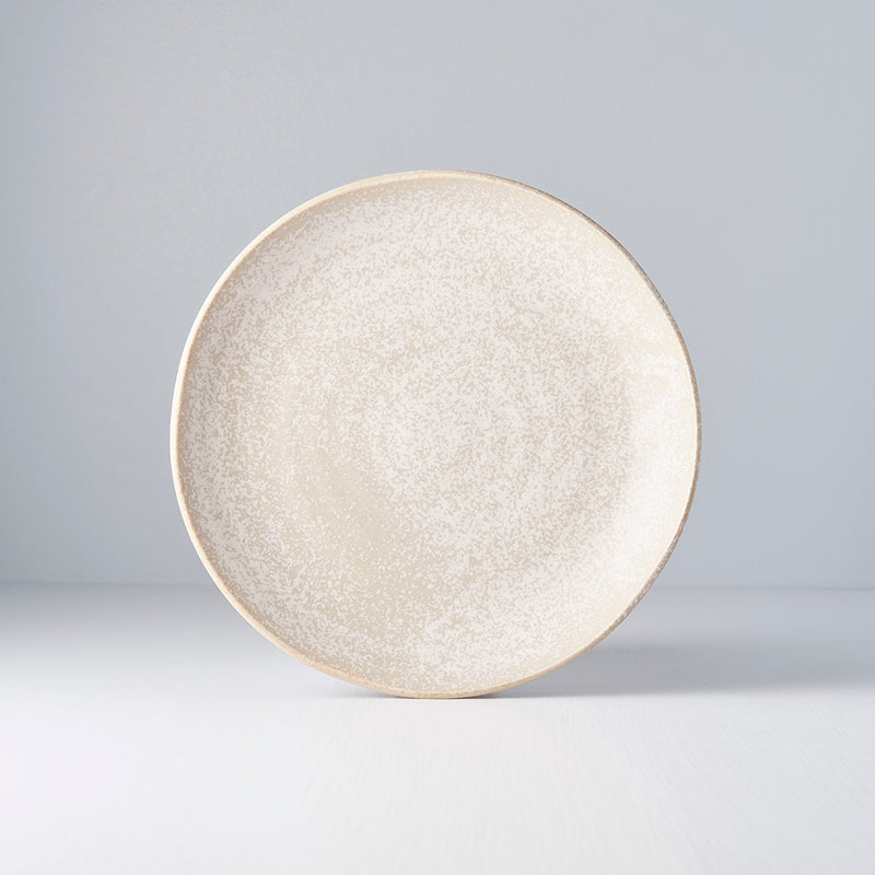 Platou pentru servire, din ceramica, Fade Alb, Ø24xH3,5 cm (3)