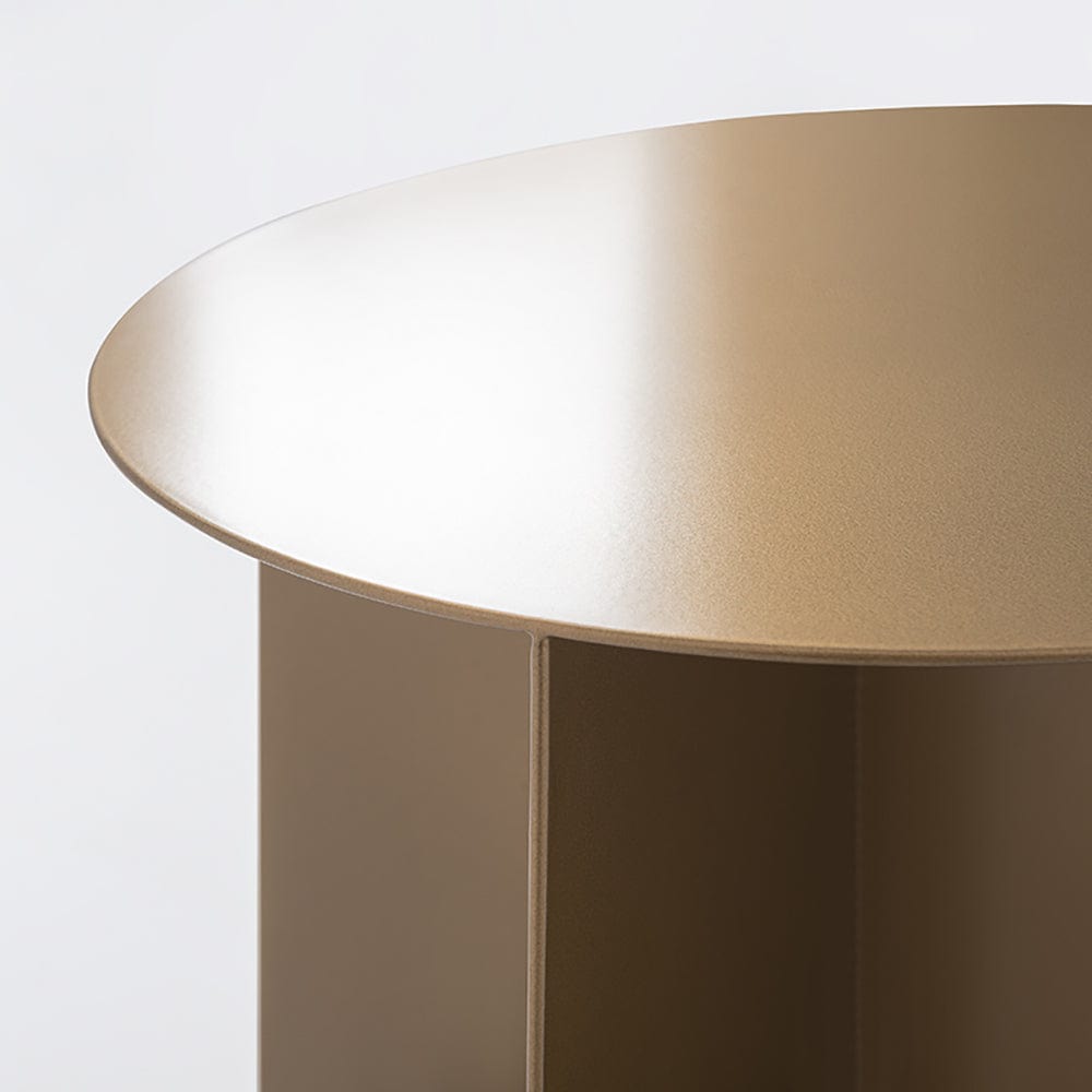 Masa de cafea din metal, Oli Round Auriu, Ø50xH45 cm (2)