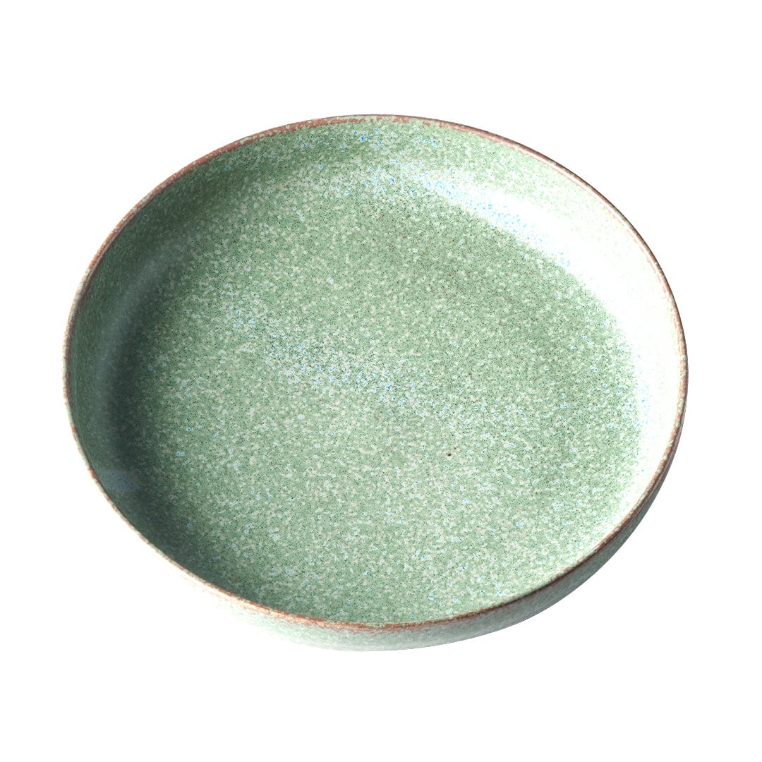 Platou pentru servire, din ceramica, Fade Verde, Ø20,5xH4 cm