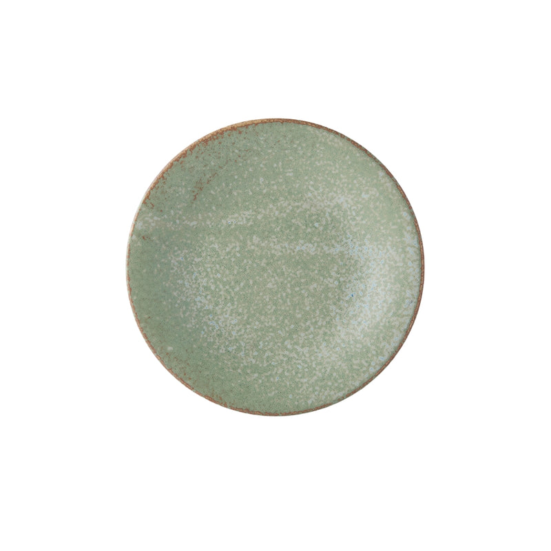 Platou pentru servire, din ceramica, Fade Verde, Ø17,5xH2 cm